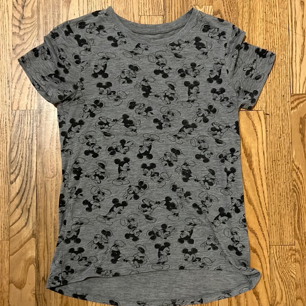 Disney brand Mickey and Minnie shirt.